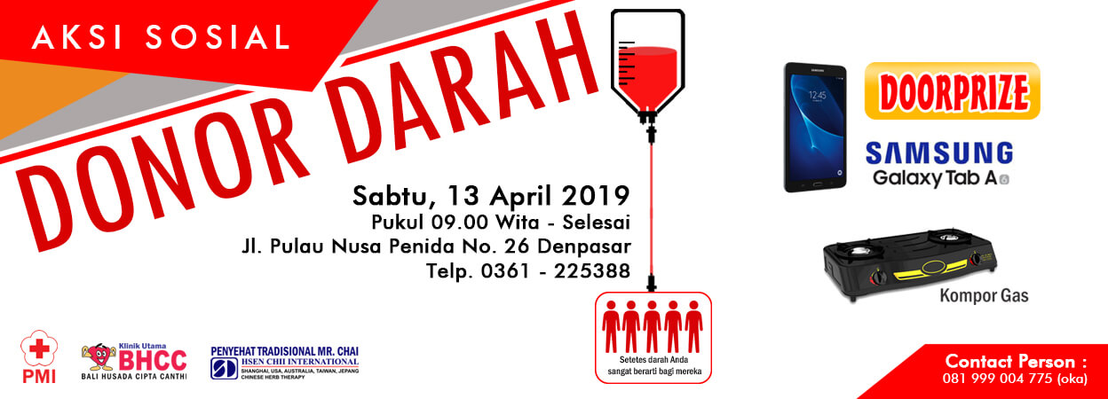 Read more about the article Donor Darah – 13 April 2019