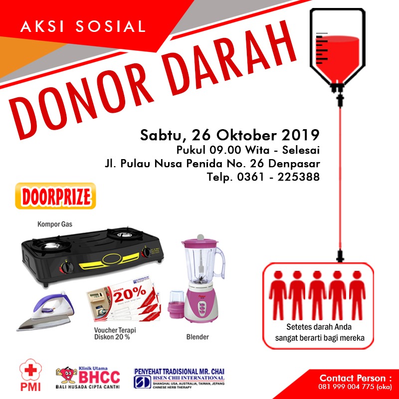 Read more about the article Donor Darah 26 October 2019